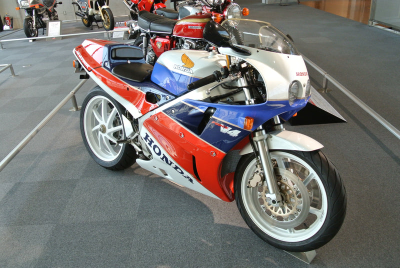Honda VFR750R RC30 on display at the Honda Collection Hall