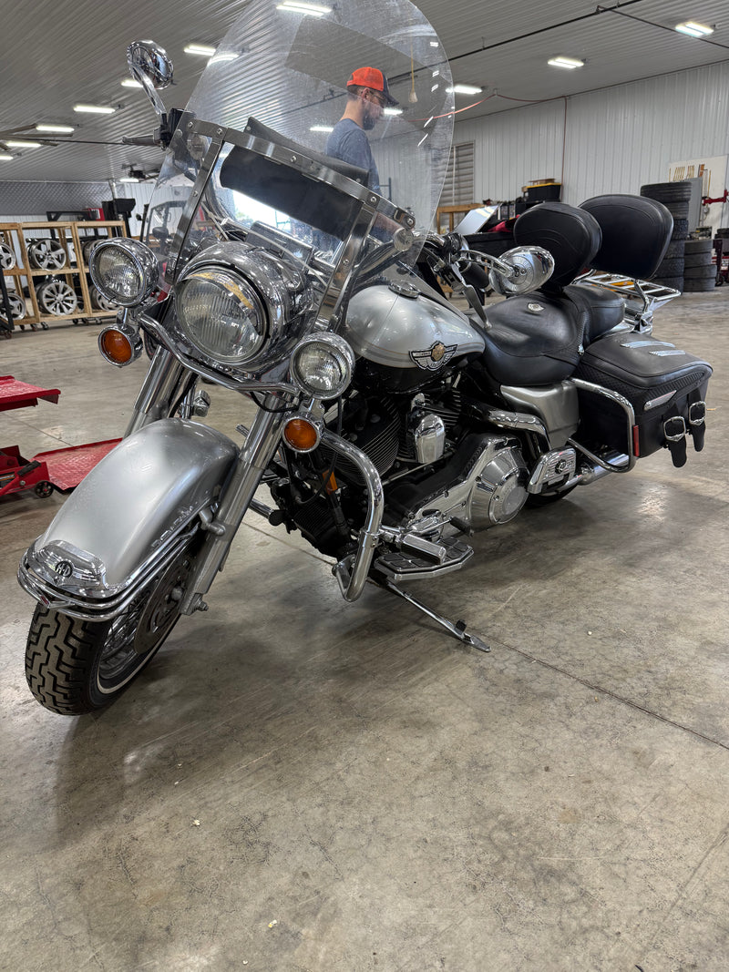 2003 Harley-Davidson Road King Classic 100th Anniversary edition in silver and black