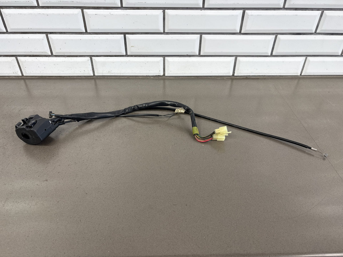 1999-2007 Yamaha YZF600R 3K Mile Left Switch Housing Black Choke Lever Cable OEM
