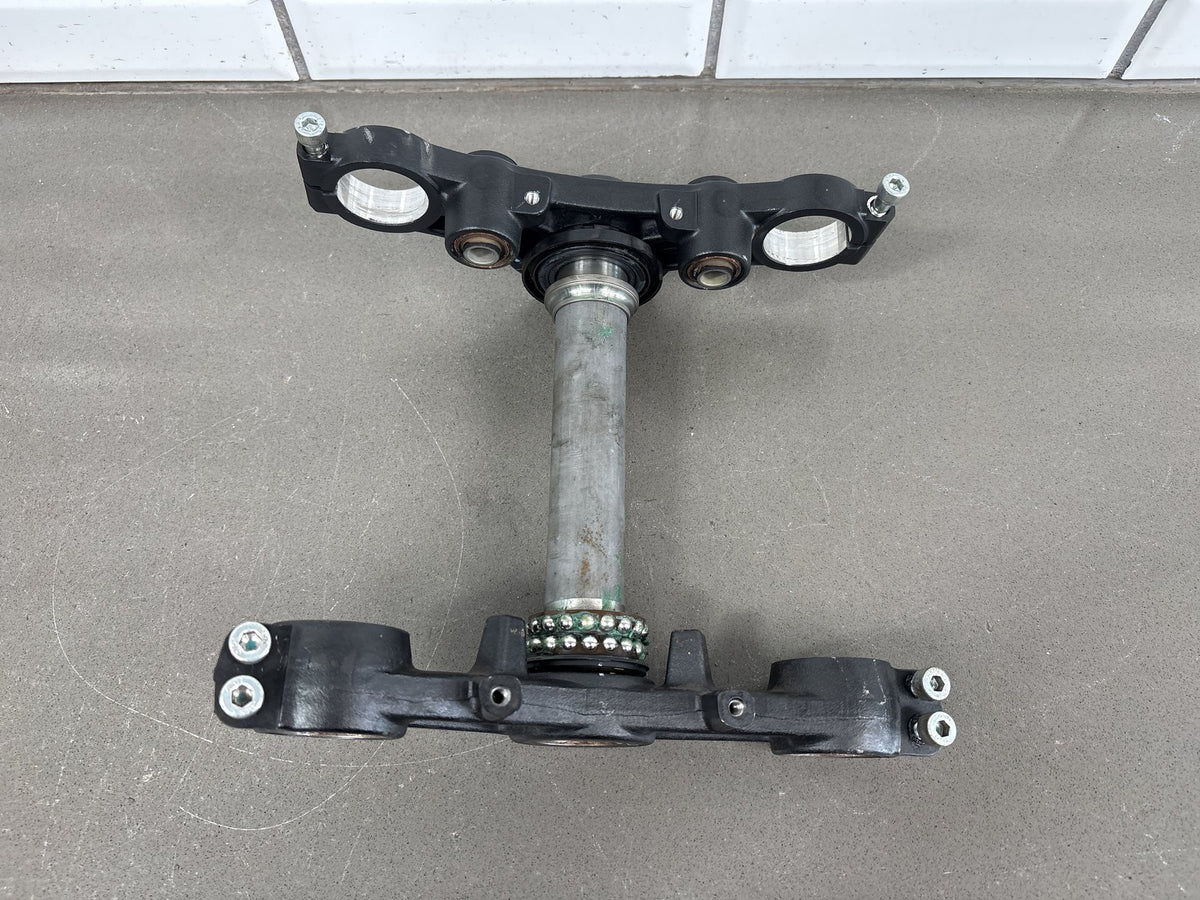 17-25 Kawasaki Ninja 650 EX650 Upper Lower Triple Tree Steering Stem (Black)