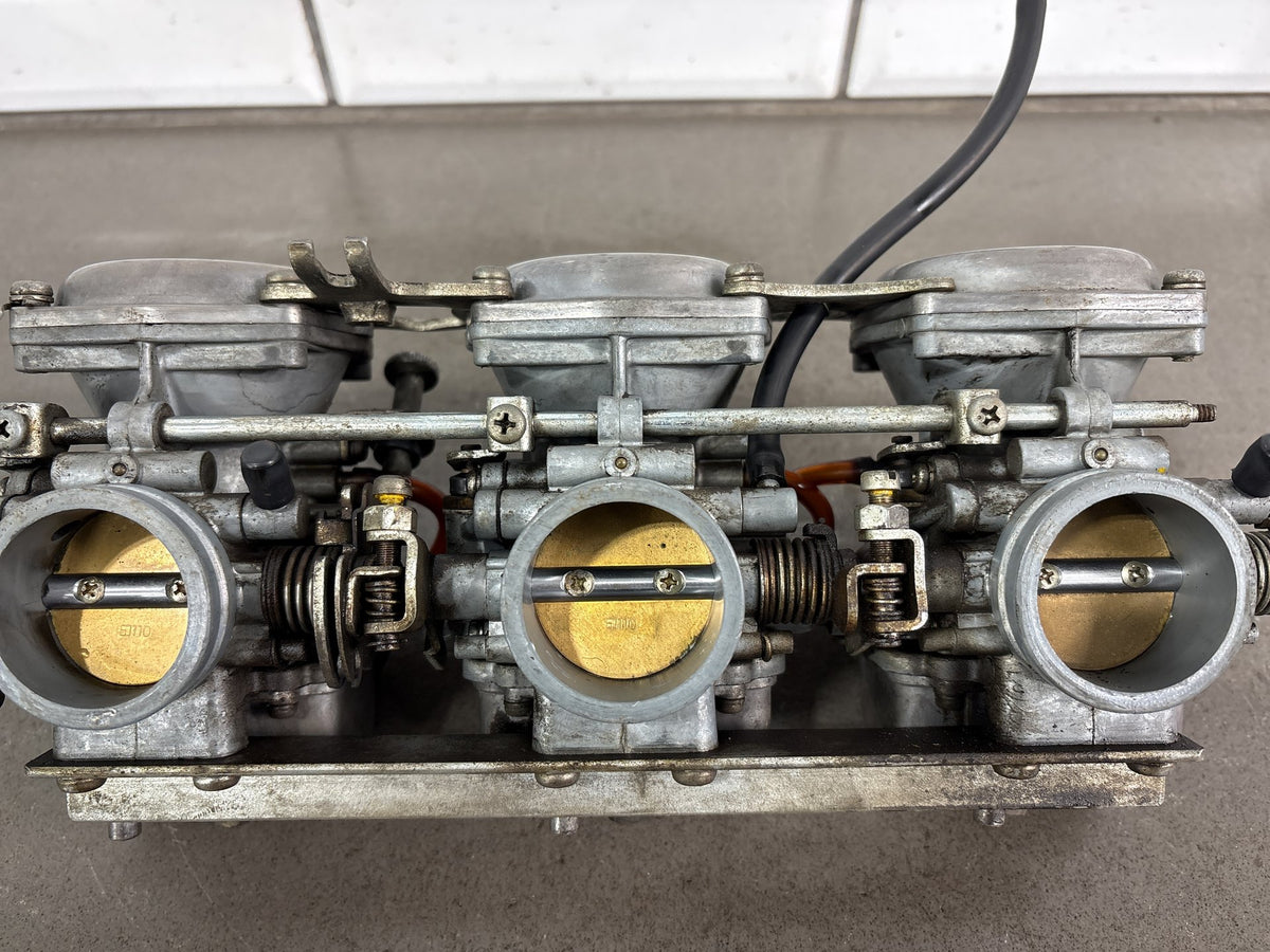 Suzuki GT750 OEM Carburetor Set Vintage Water Buffalo Mikuni