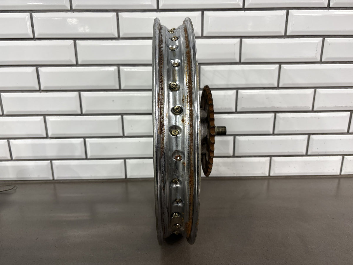1973-1975 Yamaha RD350 Rear Wheel/Rim Assembly OEM Straight 18"