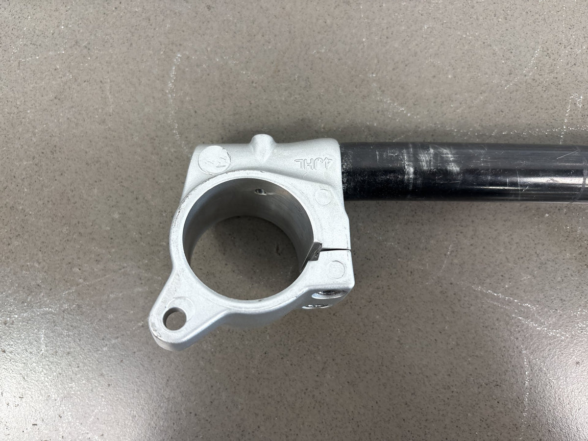 1999-2007 Yamaha YZF600R Left Clip On Handlebar Silver Clamp Black Bar OEM