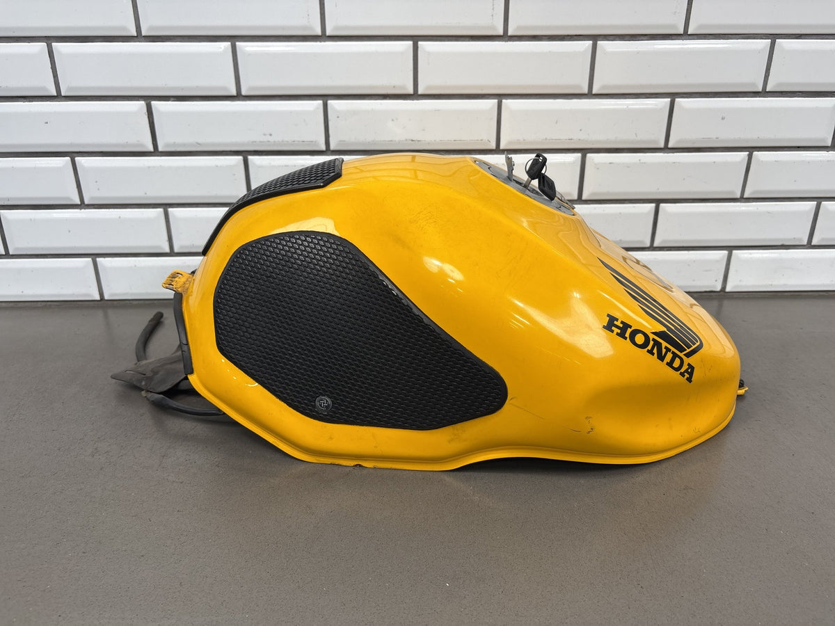 1999-2000 Honda Super Hawk VTR1000F Fuel Tank Yellow OEM 17520-MBB-A00ZB