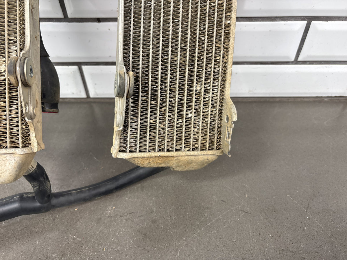 2000-2007 Suzuki DRZ400E DRZ400 Radiators Left Right Pair with Hoses OEM