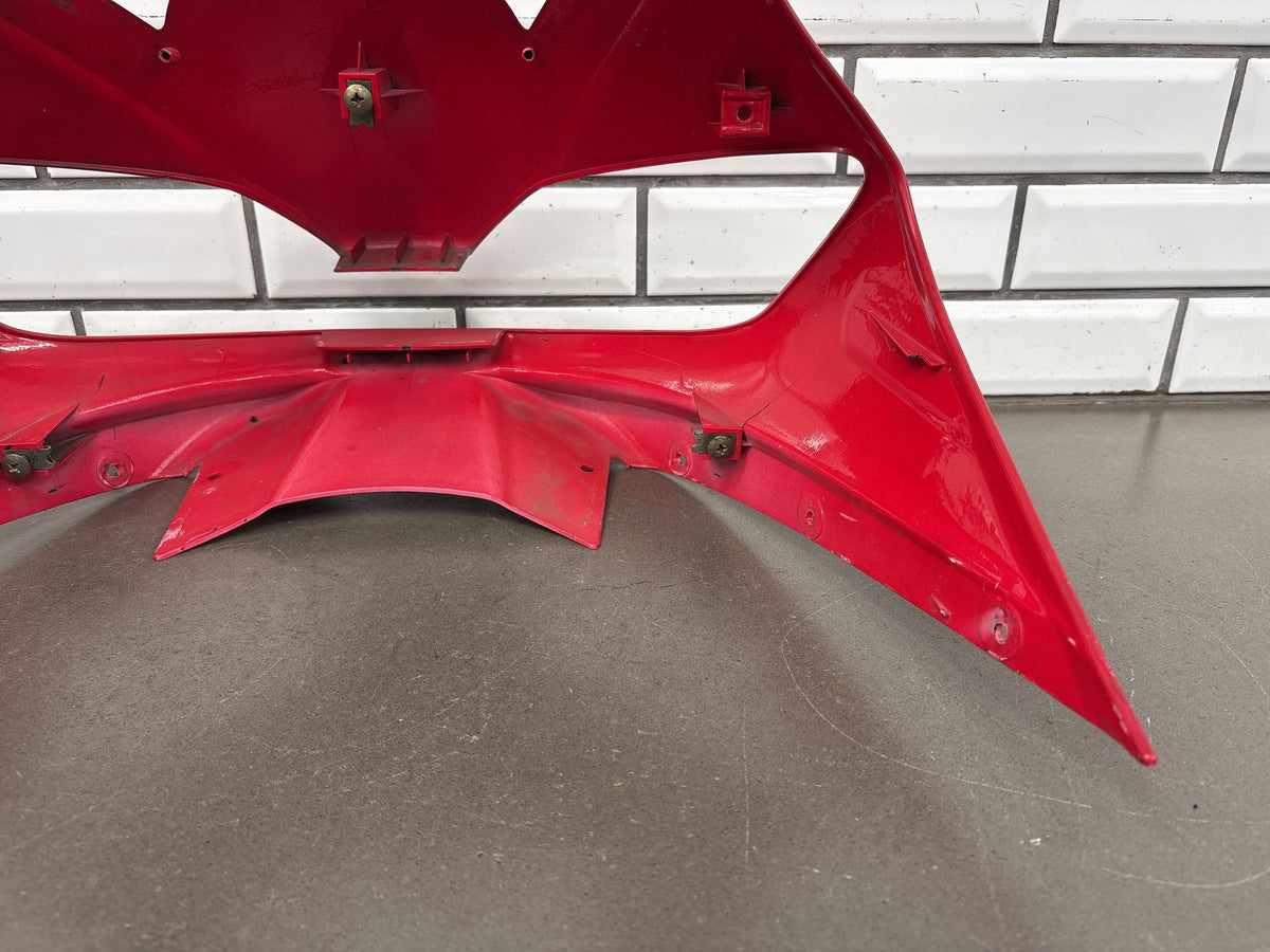 1999-2002 Yamaha YZF-R6 Upper Front Fairing Nose Cowl Red OEM