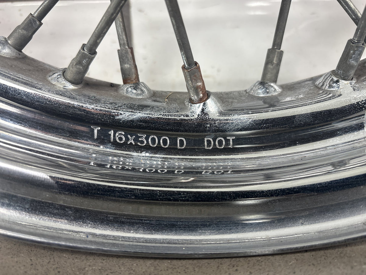 00-06 Harley Road King FLHR FLHRI FLHRCI Front Laced Wheel Chrome 16x3 40960-08
