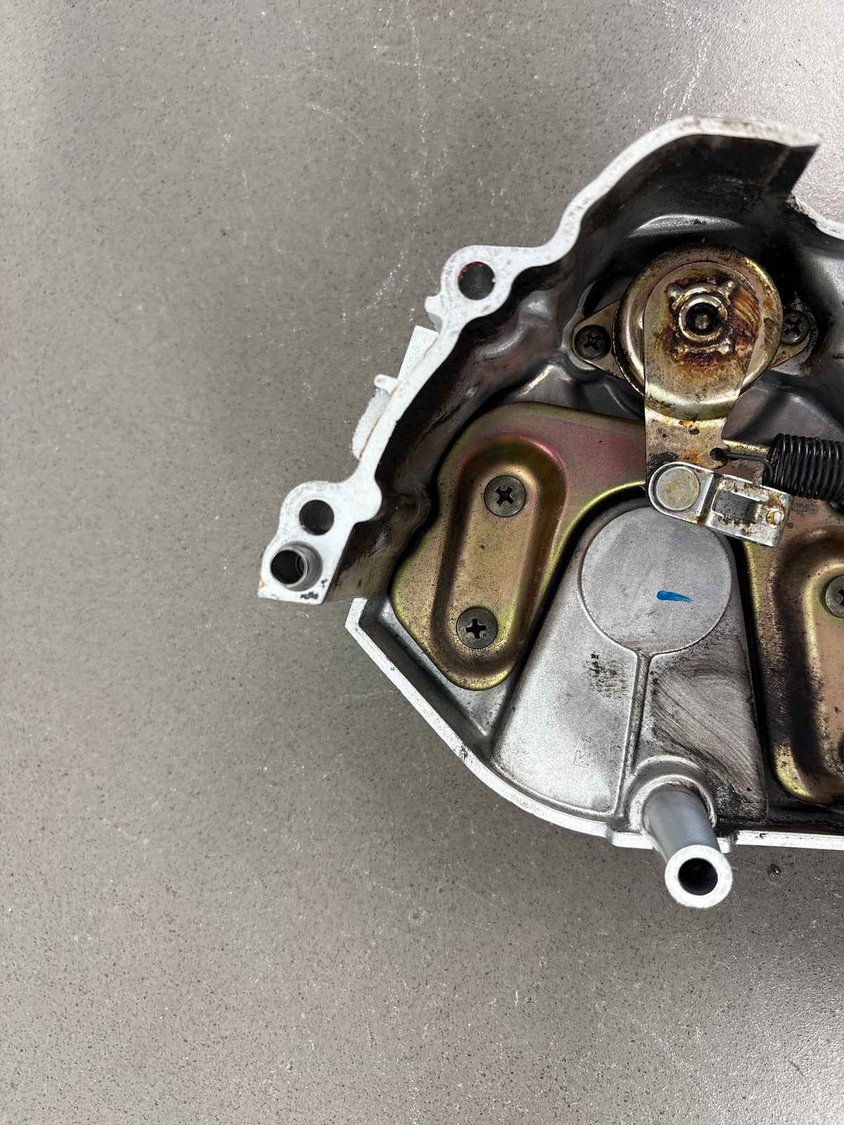 1999-2007 Yamaha YZF600R Front Sprocket Cover Silver with Clutch Release OEM