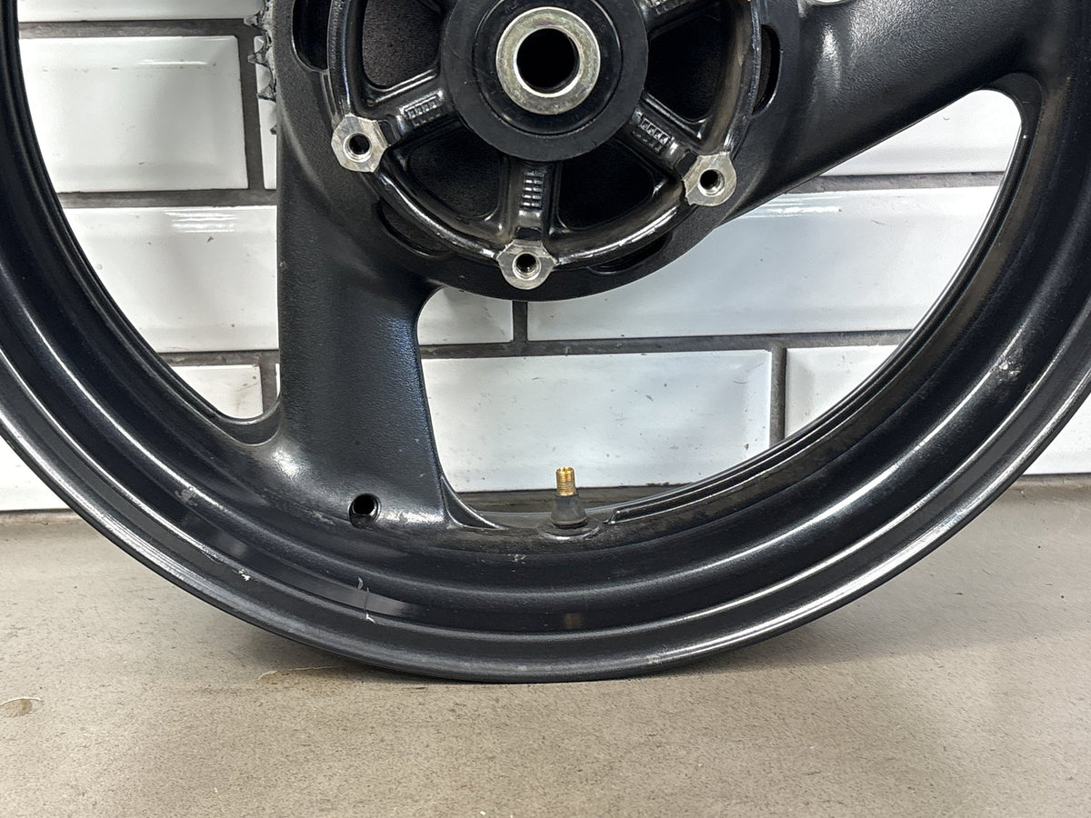 1999-2007 Yamaha YZF600R Rear Wheel Rim 17x5.00 With Sprocket Cush Hub Black OEM