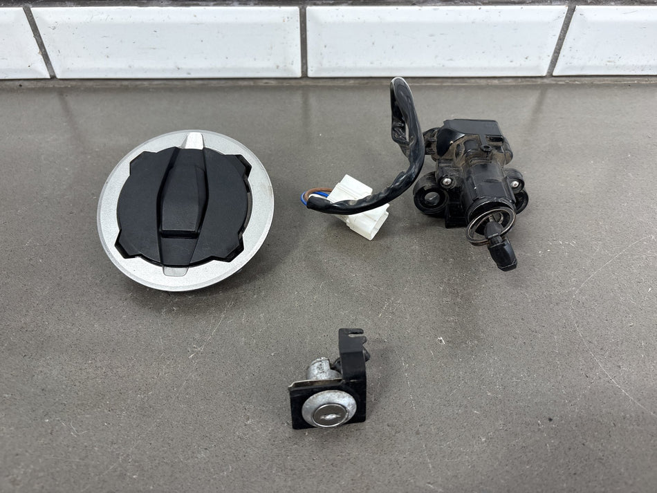20-22 Kawasaki Ninja 650 EX650 Ignition Switch Gas Cap Seat Lock Set (One Key)