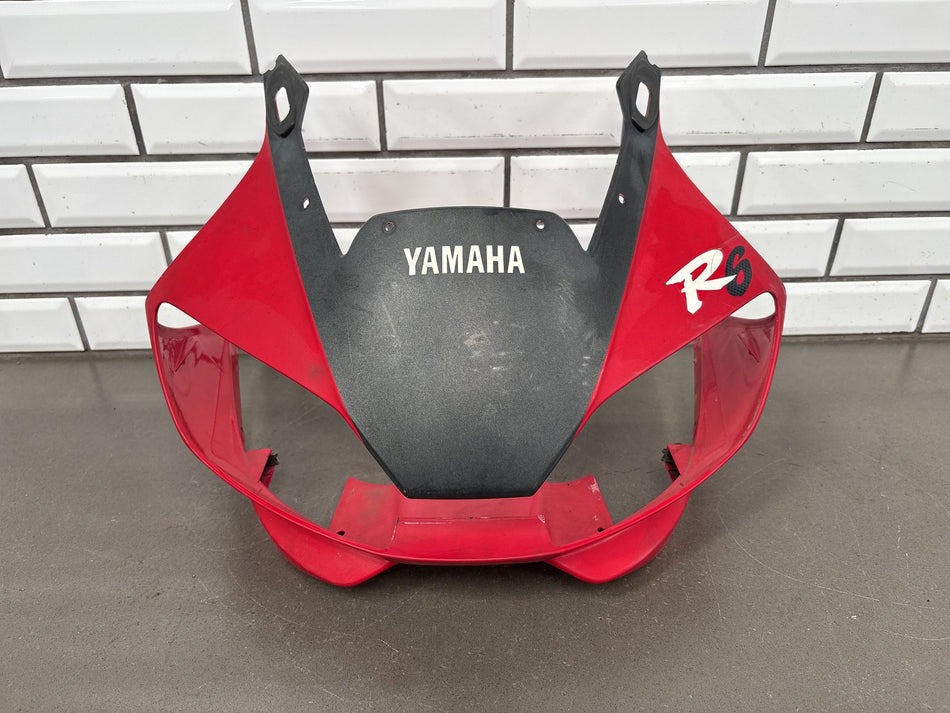 1999-2002 Yamaha YZF-R6 Upper Front Fairing Nose Cowl Red OEM
