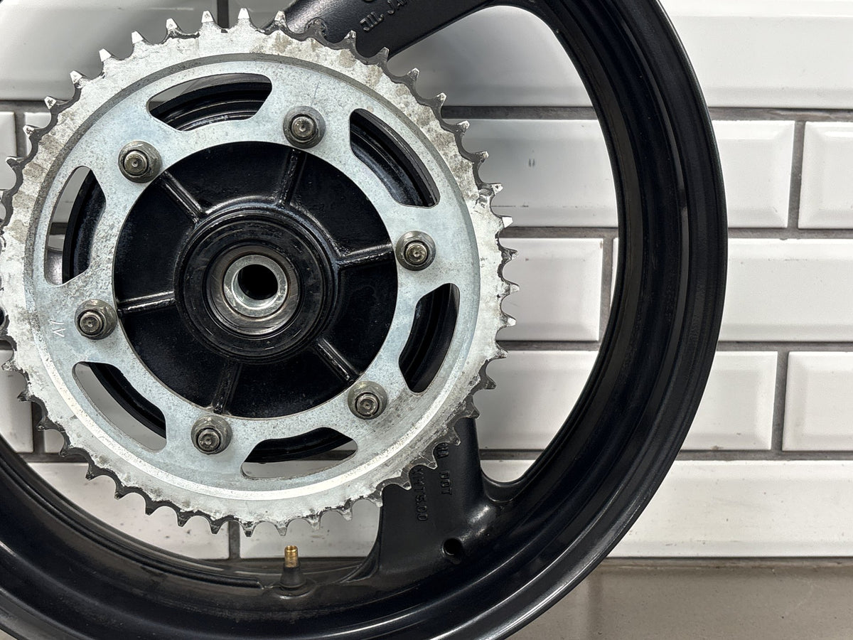 1999-2007 Yamaha YZF600R Rear Wheel Rim 17x5.00 With Sprocket Cush Hub Black OEM