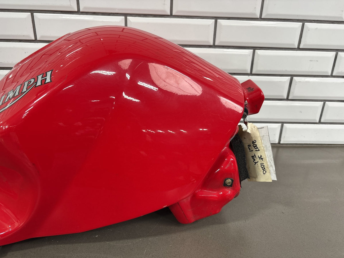 2005-2010 Triumph Sprint ST1050 OEM Fuel Gas Tank Assembly Red Sprint ST 1050