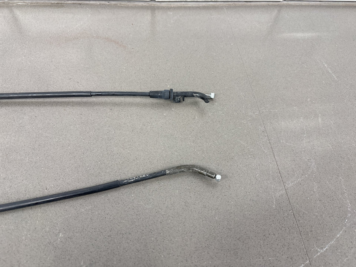 1990-1993 Kawasaki Ninja ZX11 ZX1100C Throttle Cables Pair OEM