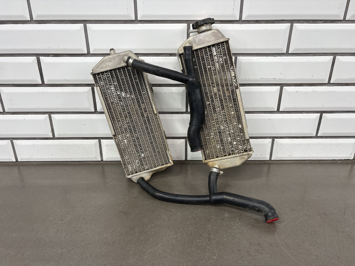 2000-2007 Suzuki DRZ400E DRZ400 Radiators Left Right Pair with Hoses OEM