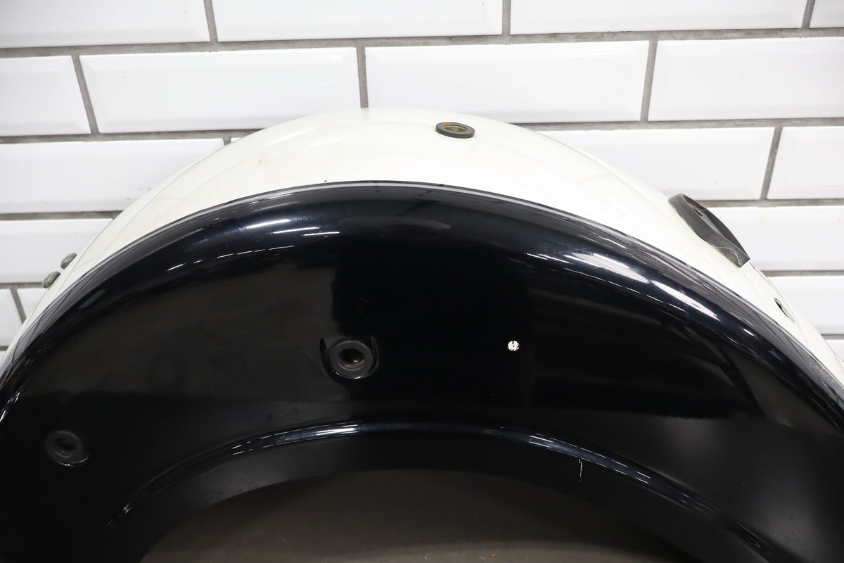 2001 Suzuki VL800 Volusia Rear Fender OEM with Chrome Trim Black White FP4