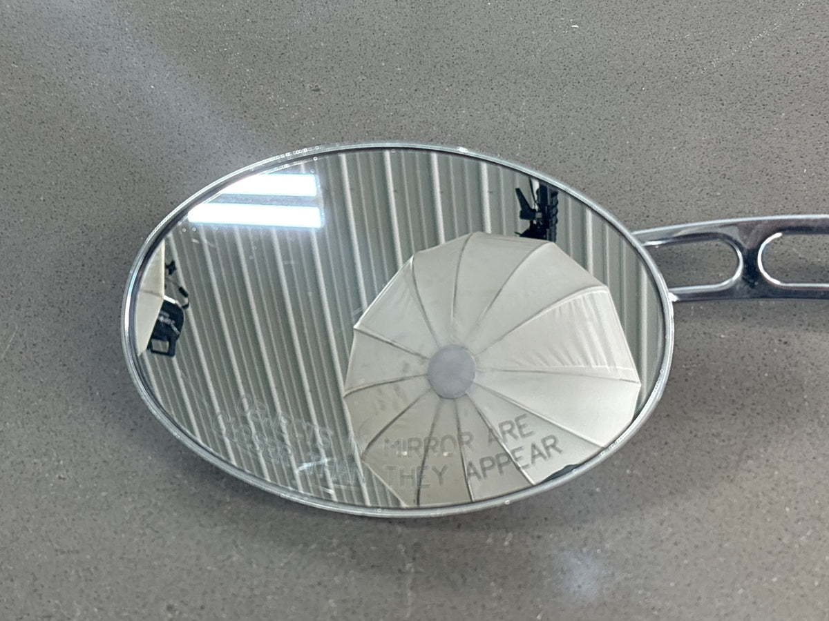 1982-2026 Harley Left Slotted Stem Profile Custom Mirror Chrome OEM 91697-06A
