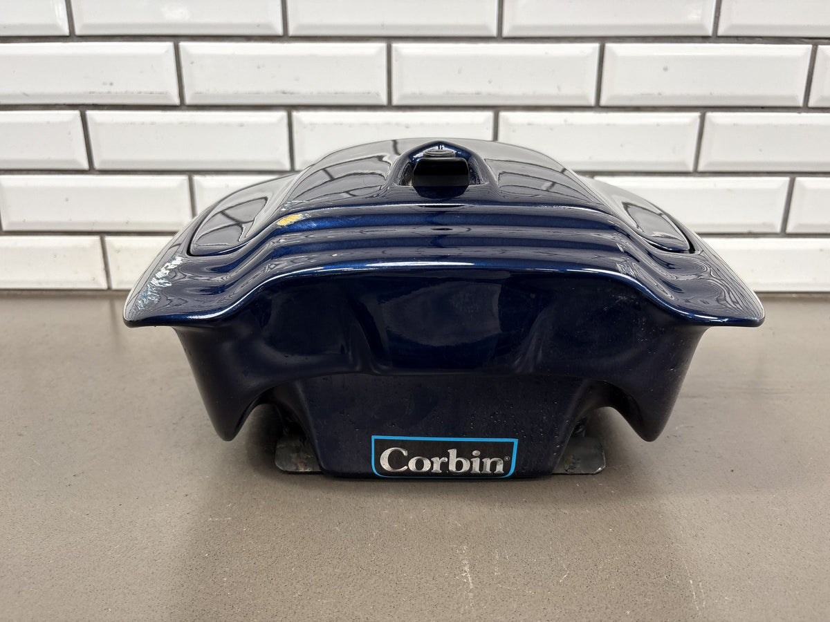 2006-2024 Yamaha FJR1300 Corbin Smuggler Trunk Blue Backrest No Key