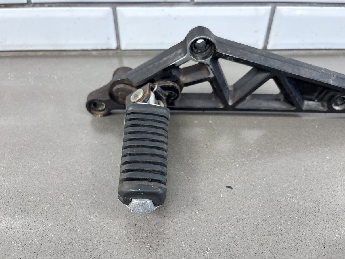 1983 Kawasaki GPZ750 ZX750A Left Rearset Foot Pegs Bracket OEM