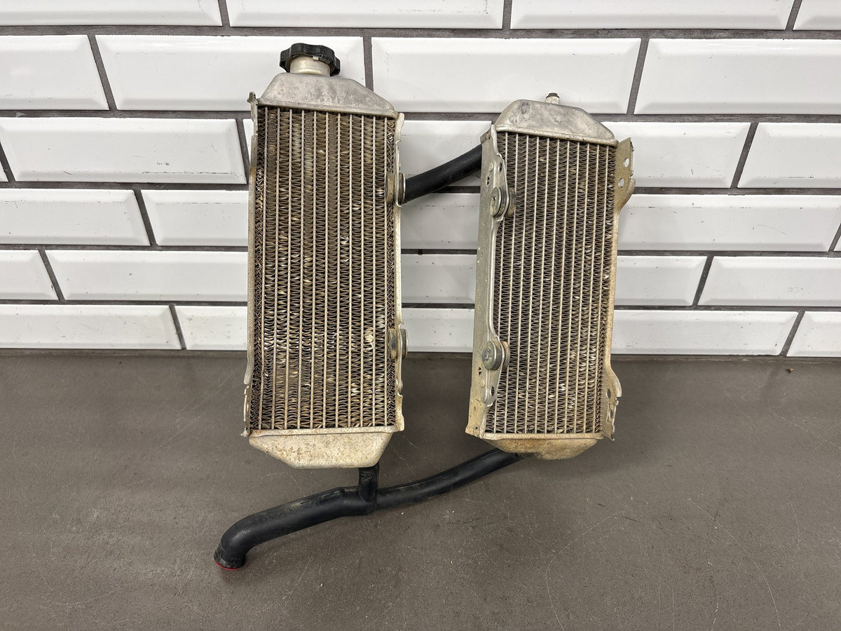 2000-2007 Suzuki DRZ400E DRZ400 Radiators Left Right Pair with Hoses OEM