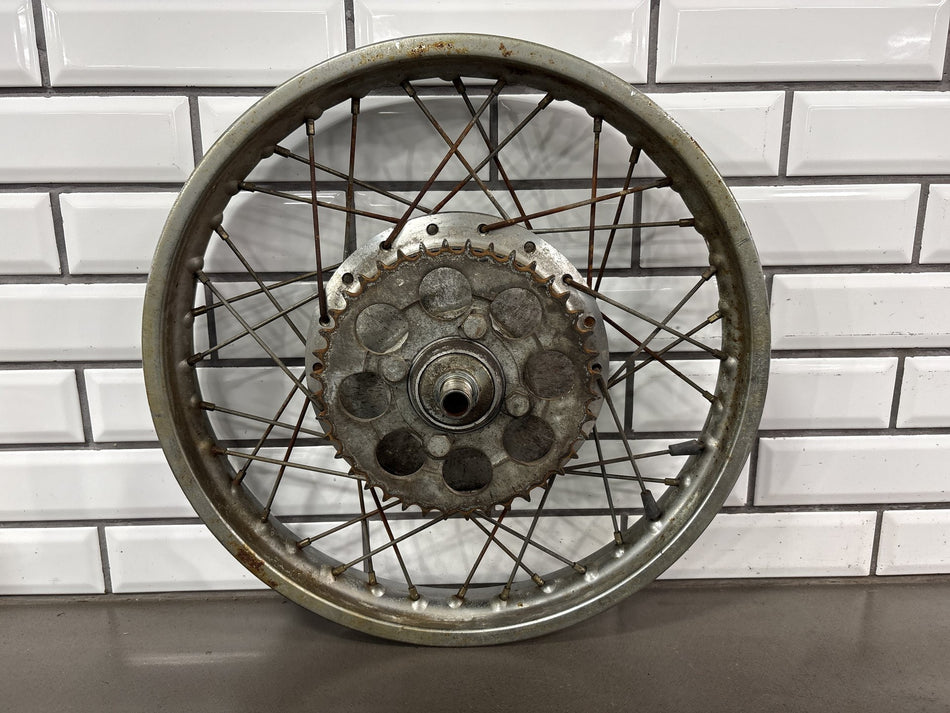 1973-1975 Yamaha RD350 Rear Wheel/Rim Assembly OEM Straight 18"