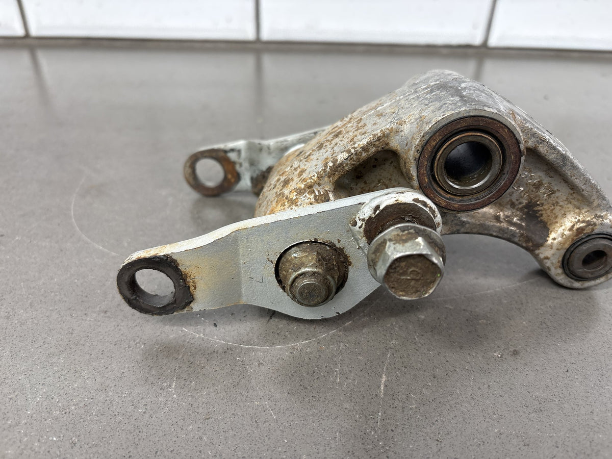 1991-1992 Kawasaki KX250, KX125 Rear Shock Linkage Rocker Arm Pull Rods OEM