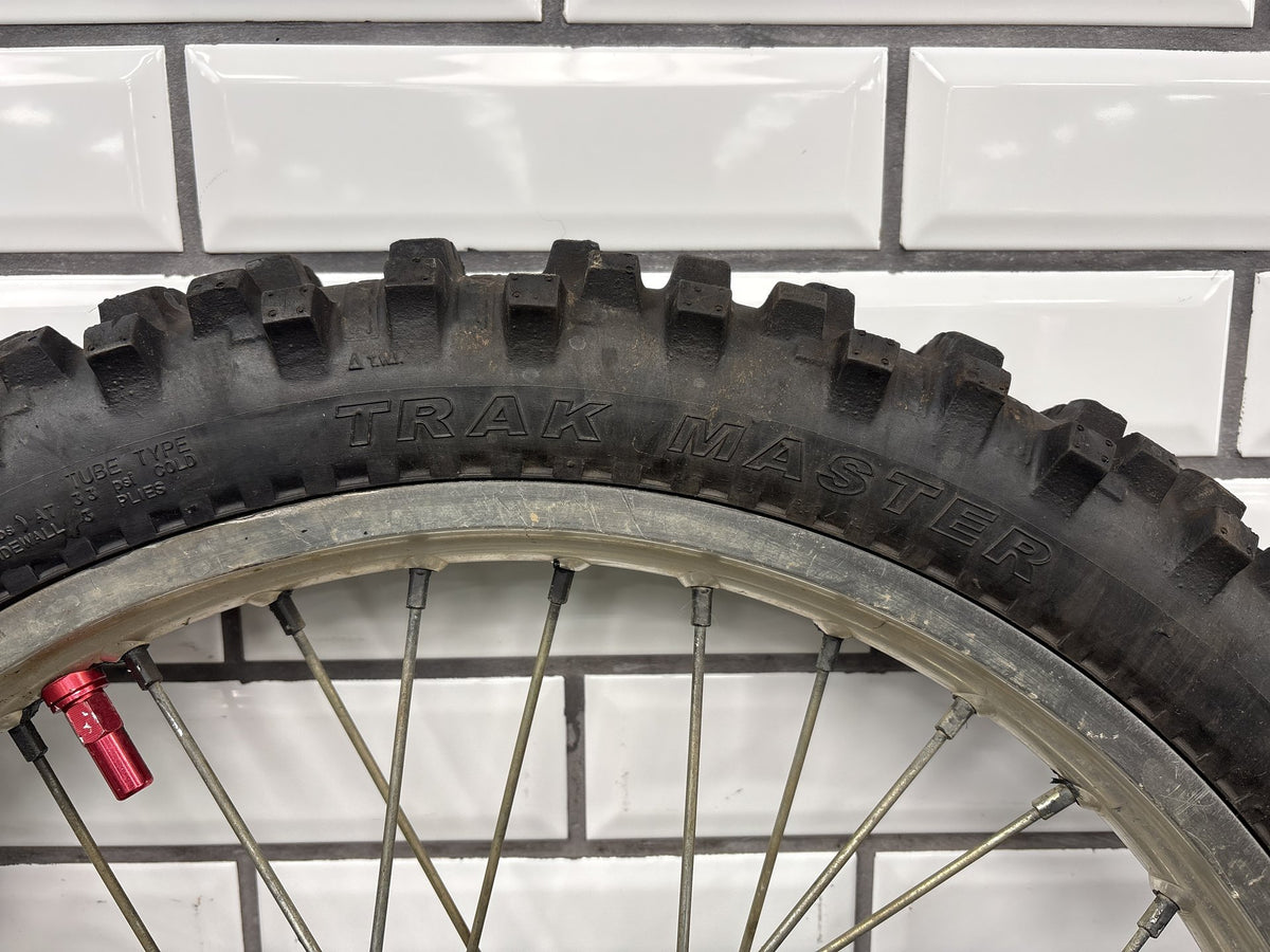 Suzuki DRZ 400E Front Wheel Rim 21x1.6" w/ Good Tire 54111-29F00 2000-2007
