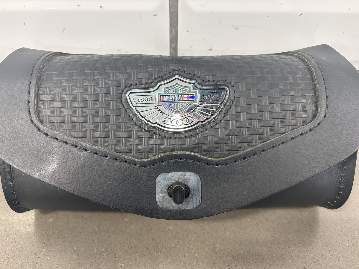 2003 Harley Road King FLHRCI 100th Anniversary Windshield Bag Leather OEM