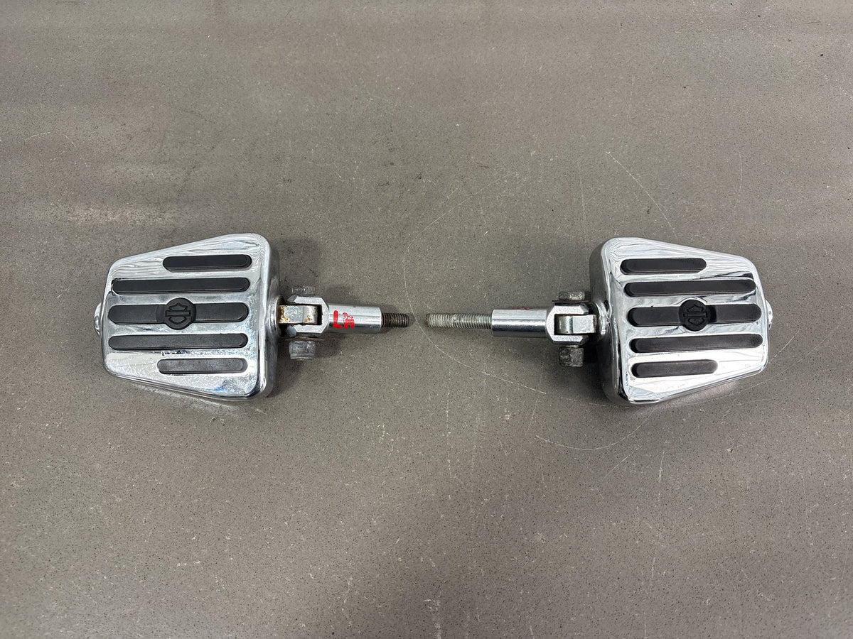 01-06 Harley Heritage FLSTC H-D Accessory Passenger Mini Floorboards Chrome Pair