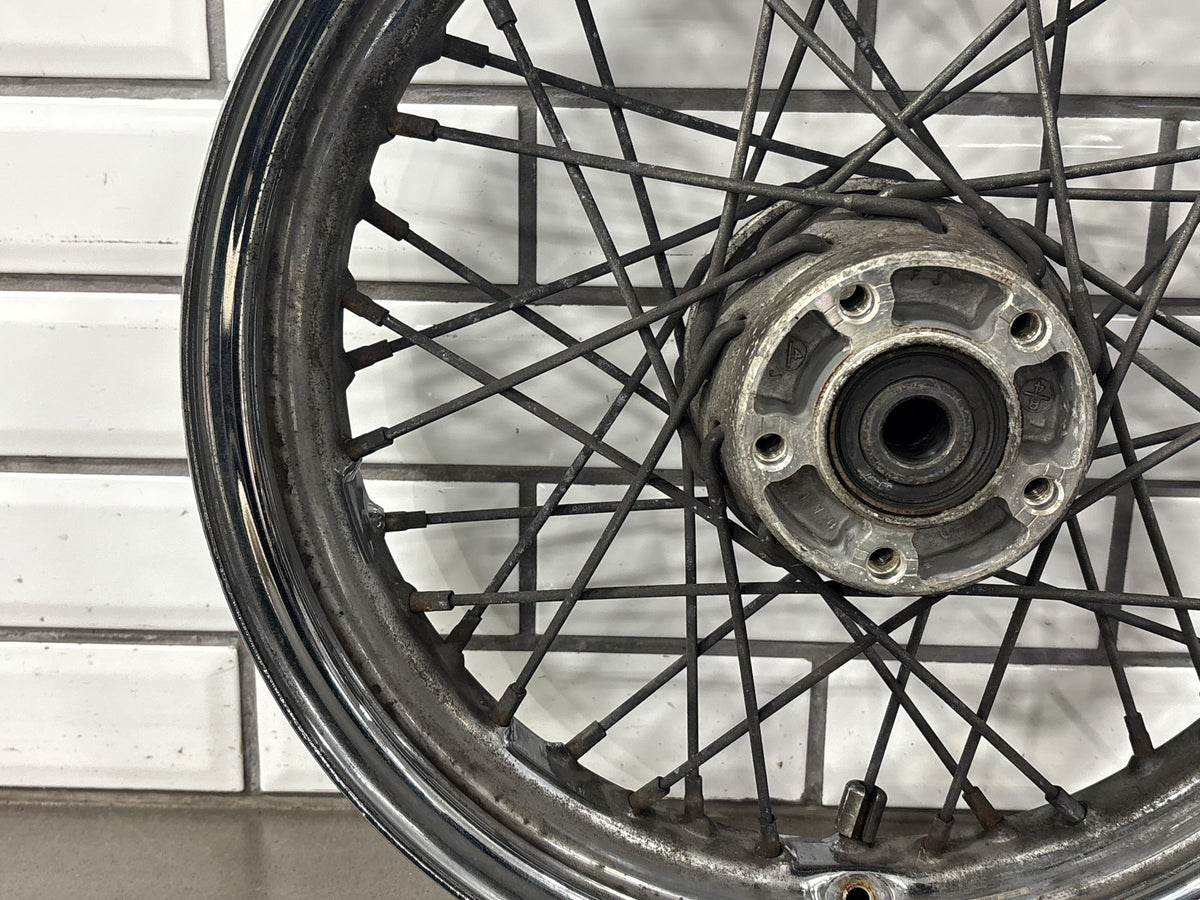 03-07 Harley Softail FL 03-05 FX Rear Wheel 16x3 40 Spoke Chrome 3/4" Axle OEM