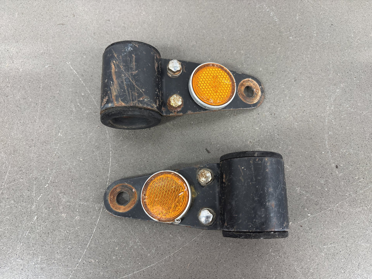 1971 Kawasaki F5 Big Horn 350 Headlight Brackets Pair OEM