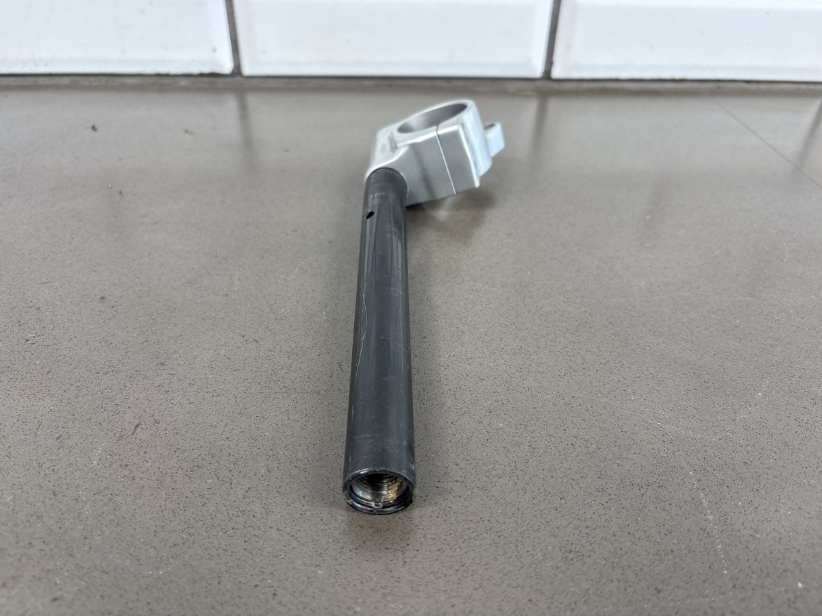 1999-2007 Yamaha YZF600R Left Clip On Handlebar Silver Clamp Black Bar OEM