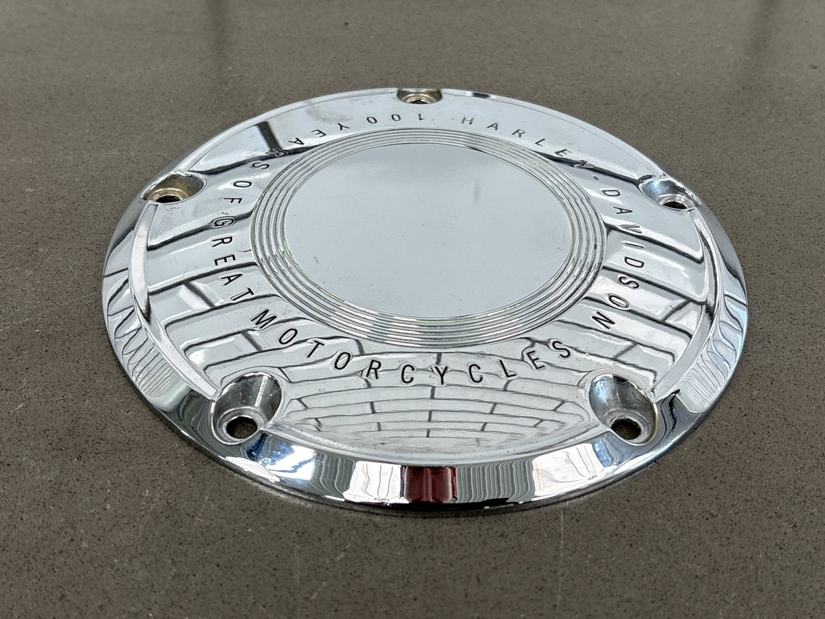 2003 Harley Road King FLHRCI 100th Anniversary Derby Cover Chrome OEM 60720-03