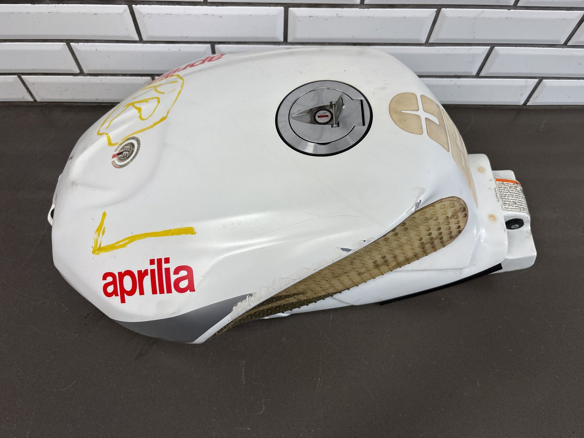 2004-2009 Aprilia RSV 1000 R RSV1000R Fuel Tank Gas Tank White OEM
