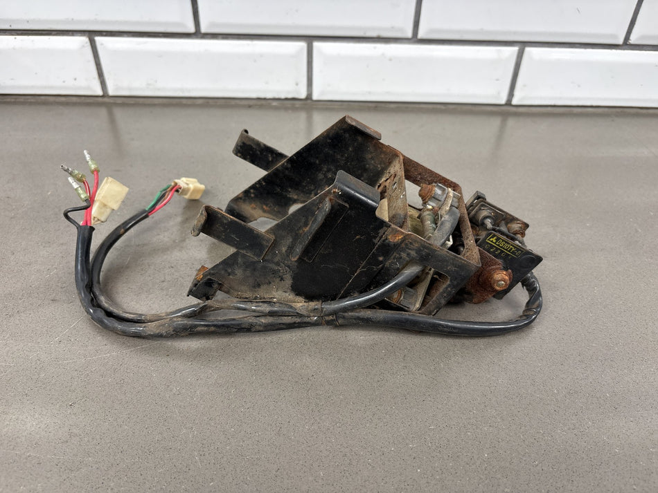 1973 Yamaha RD350 Battery Tray with Voltage Regulator OEM