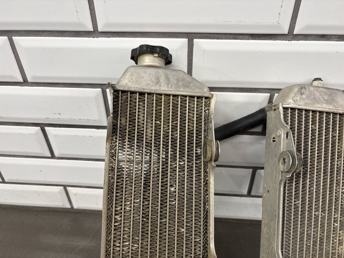 2000-2007 Suzuki DRZ400E DRZ400 Radiators Left Right Pair with Hoses OEM