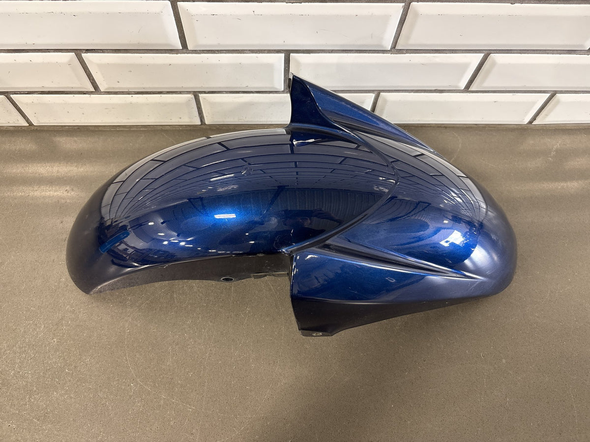 2006-2007 Yamaha FJR1300 Front Fender Mudguard Cobalt Blue OEM 3P6-21511-00-P2