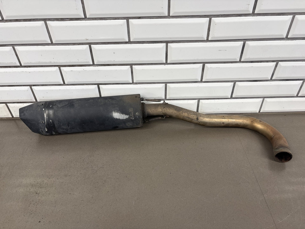 2000 Honda Super Hawk 1000 VTR1000F Exhaust GPR Slip On Mufflers Headers Rusty