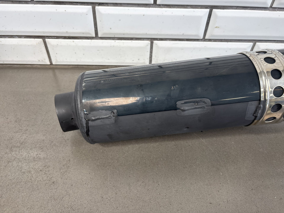1999-2007 Yamaha YZF600R Muffler Silencer Black w/ Link Pipe Scratched OEM