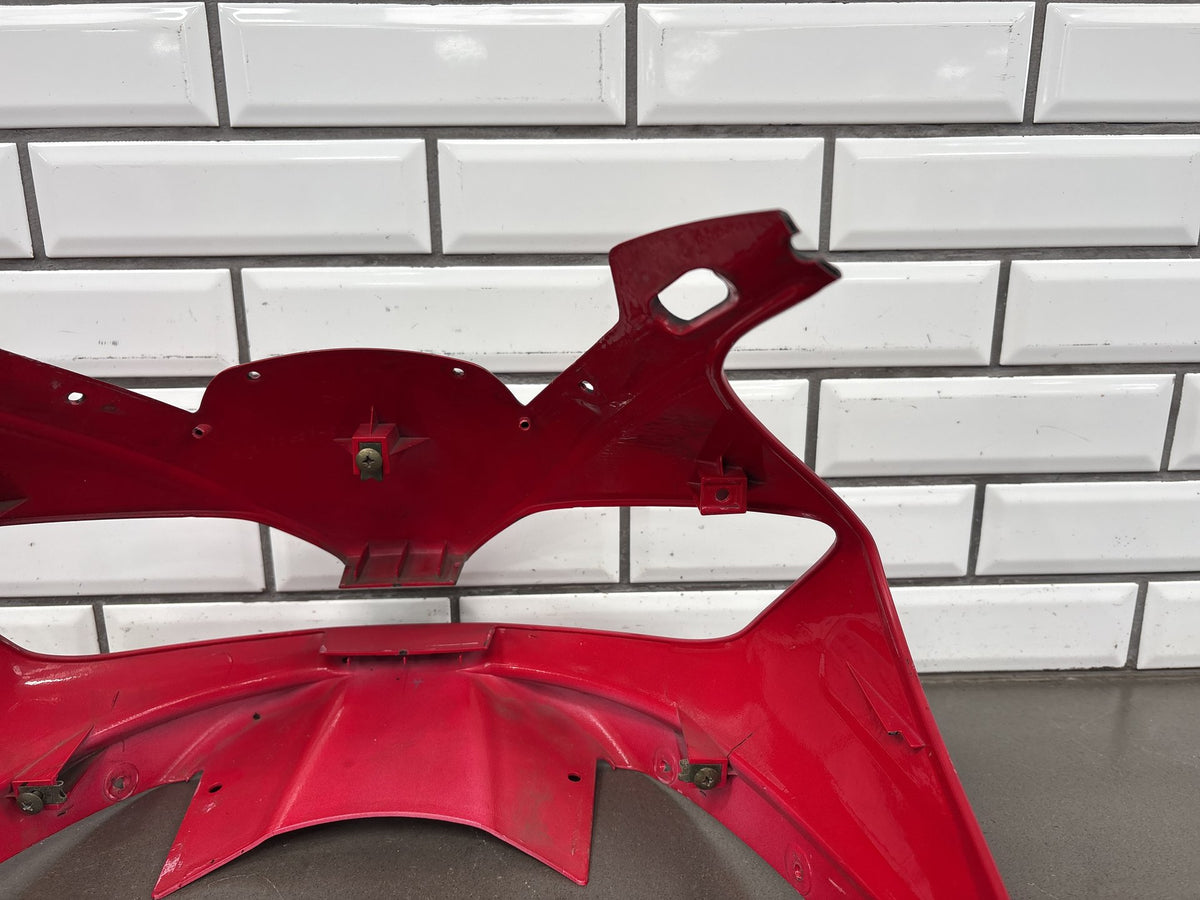 1999-2002 Yamaha YZF-R6 Upper Front Fairing Nose Cowl Red OEM