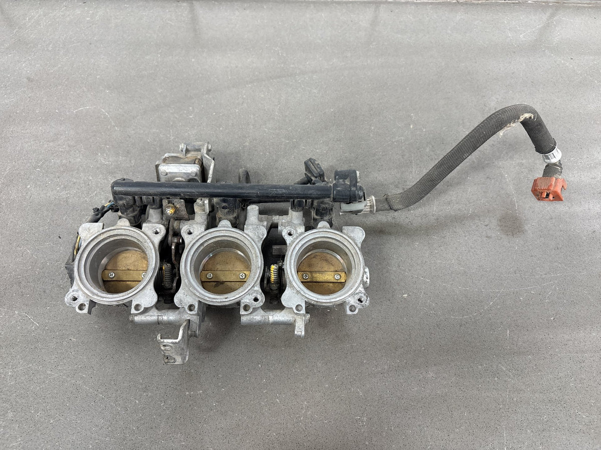 2008-2012 Triumph Street Triple 675 Throttle Bodies with Fuel Rail Injectors OEM