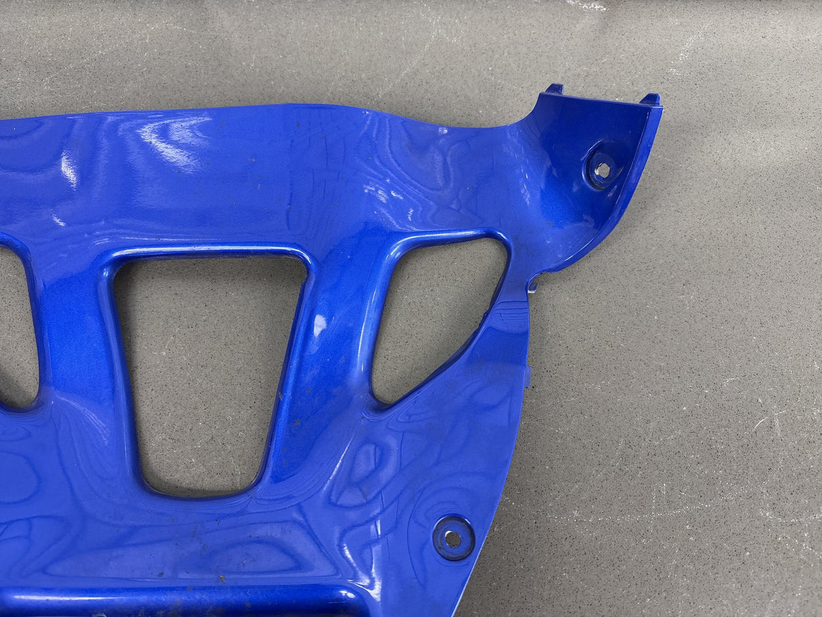 1999-2007 Yamaha YZF600R Front Lower Fairing Blue Cracked Paint OEM
