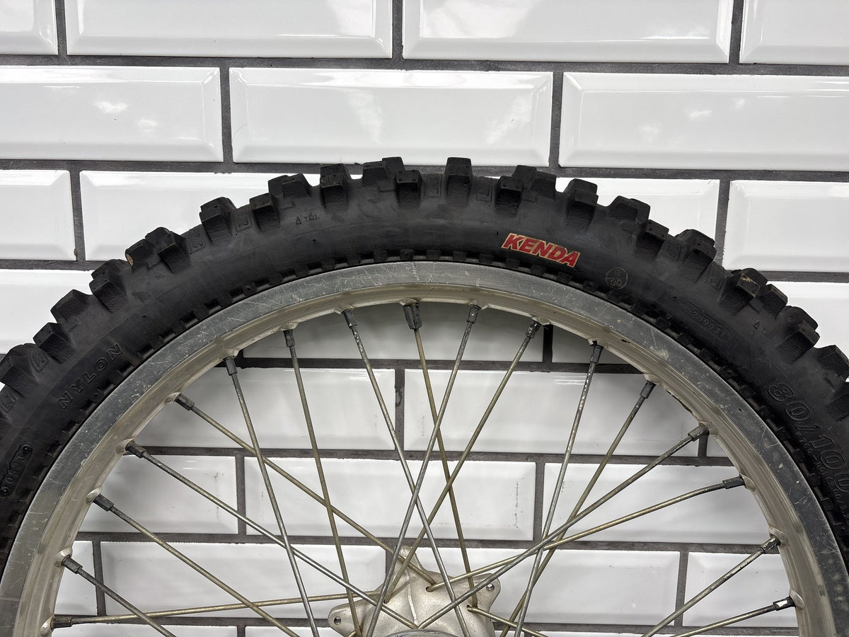 Suzuki DRZ 400E Front Wheel Rim 21x1.6" w/ Good Tire 54111-29F00 2000-2007