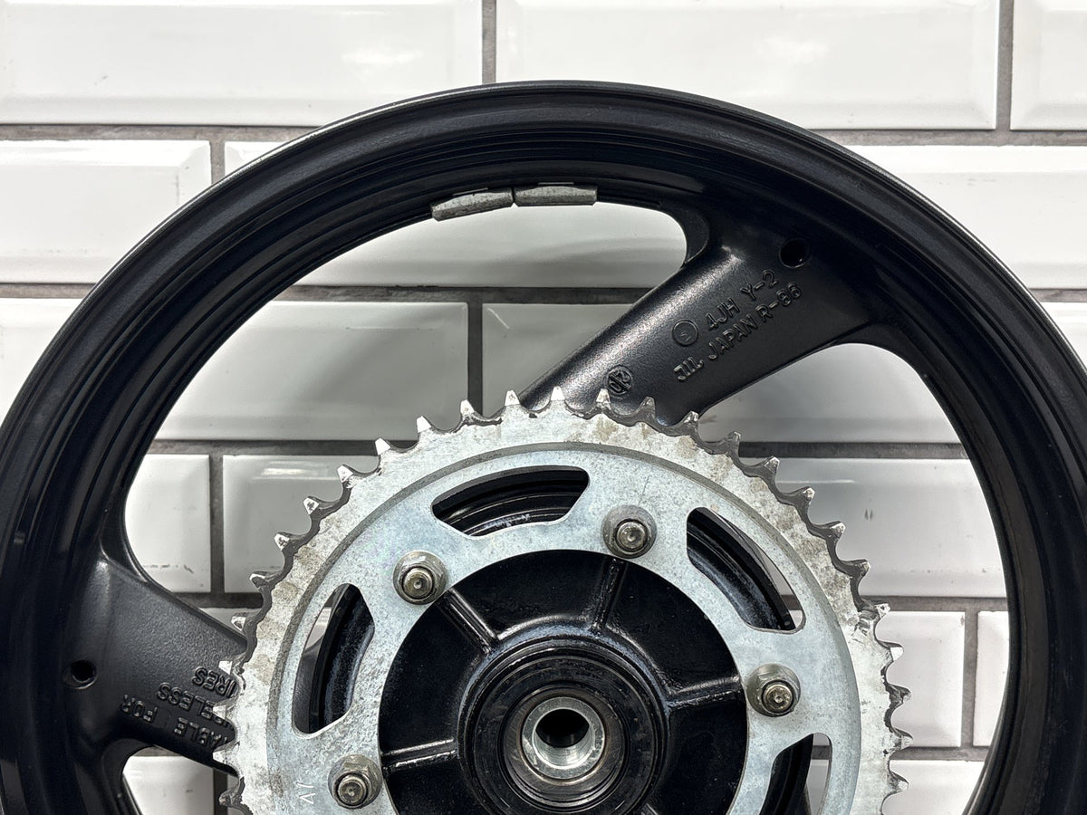 1999-2007 Yamaha YZF600R Rear Wheel Rim 17x5.00 With Sprocket Cush Hub Black OEM