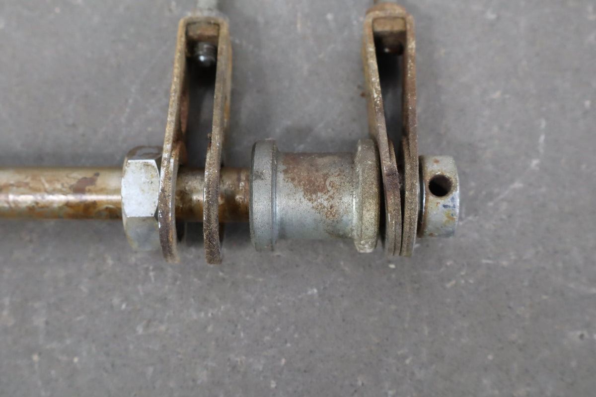 1973 Yamaha RD350 Rear Axle Pivot Bolt Nut Chain Adjusters Assembly OEM