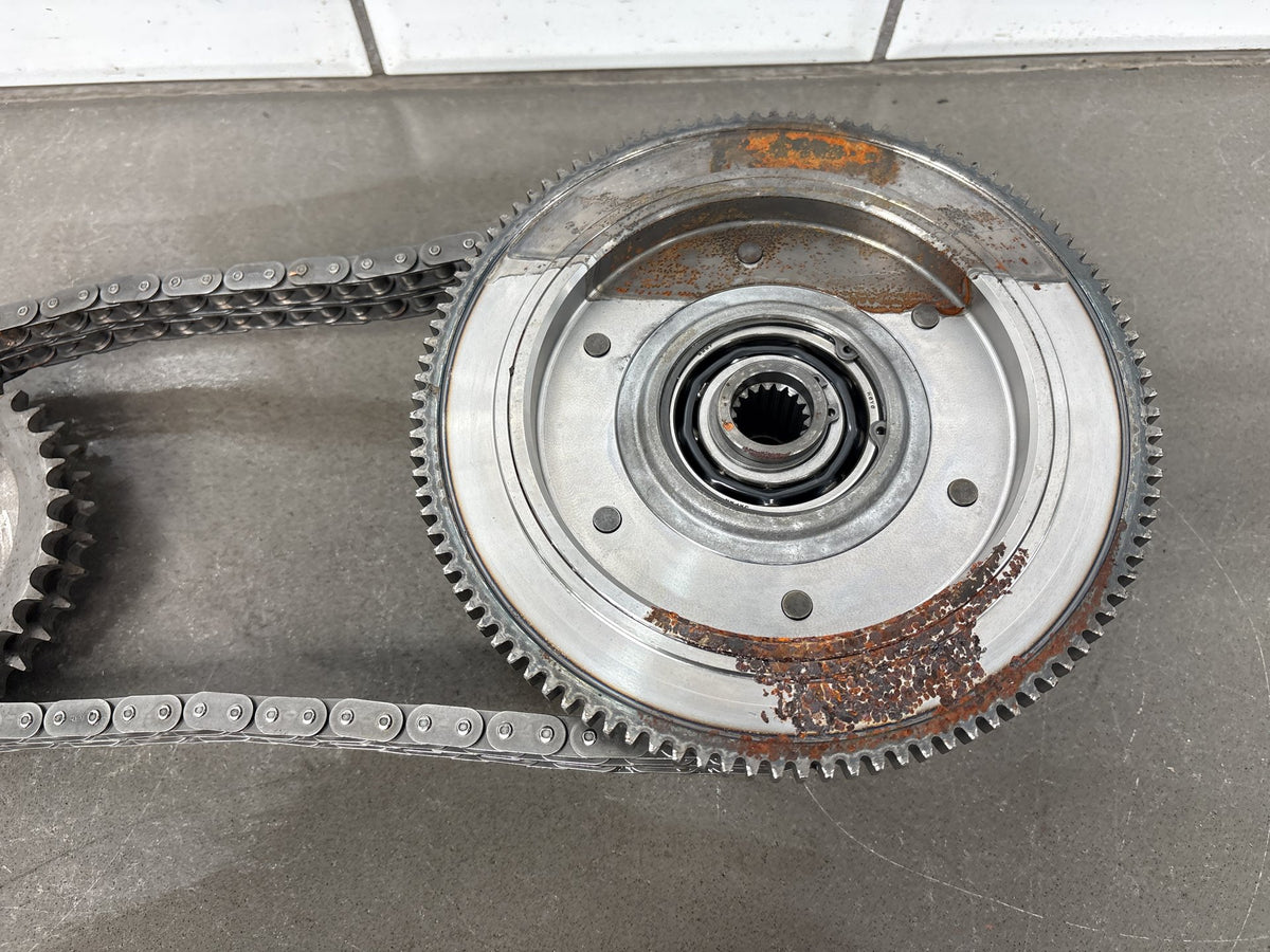 2006 Harley Dyna FXDI TC88 Primary Clutch Compensator Chain Kit Surface Rust