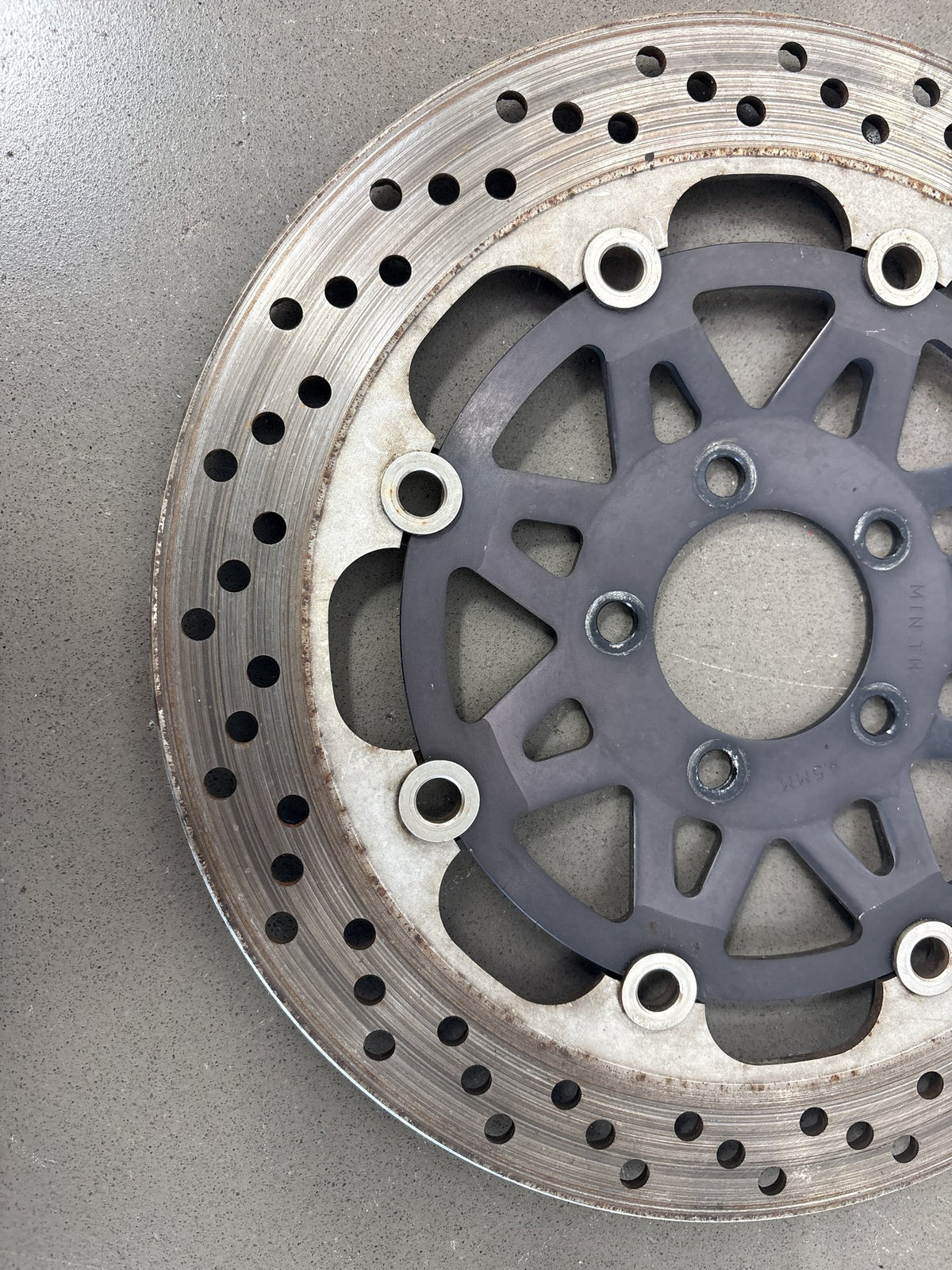 90-91 Kawasaki Ninja ZX-11 ZX1100C Right Front Brake Disc Rotor 41080-1285-FF