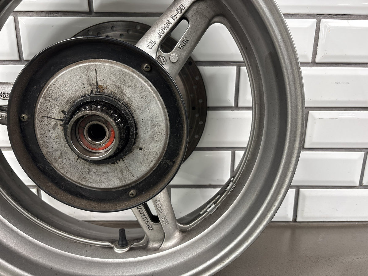 2004-2007 Yamaha FJR1300 Rear Wheel Rim 17x5.50 With Rotor ABS Ring Hub OEM