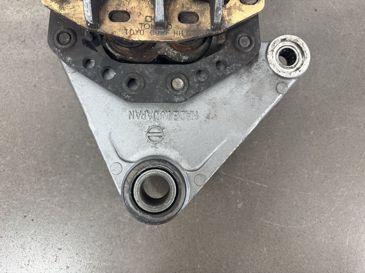 1990-1993 Kawasaki ZX-11 Rear Brake Caliper With Bracket OEM 43041-1433-FE