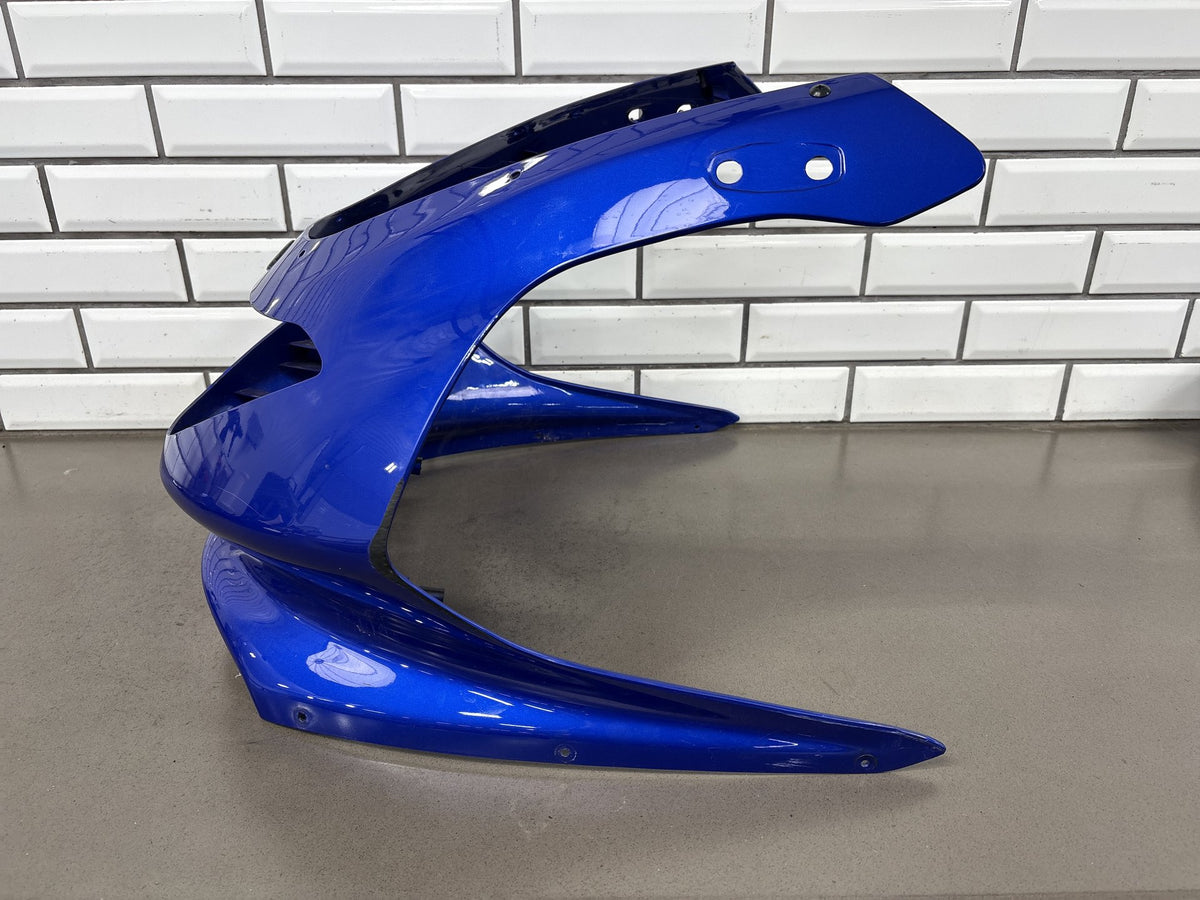 1999-2007 Yamaha YZF600R Upper Nose Fairing Blue W Center & Inner Panels OEM